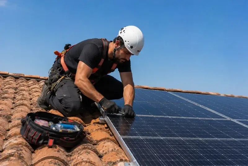 Maintenance et monitoring de panneaux solaires à Bagard