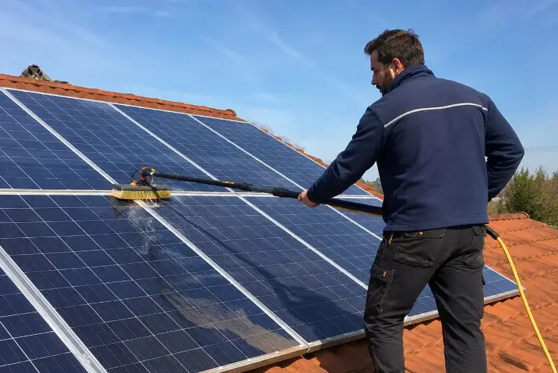 Nettoyage et entretien de panneaux solaires à Bagard